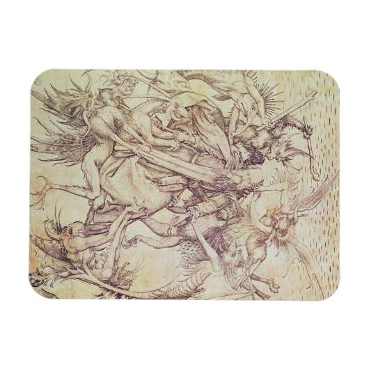 Het Temptation of St. Anthony (graving) Magneet (Horizontaal)