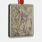 Het Temptation of St. Anthony (graving) Metalen Ornament (Rechts)