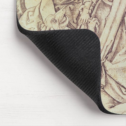 Het Temptation of St. Anthony (graving) Muismat (Hoek)