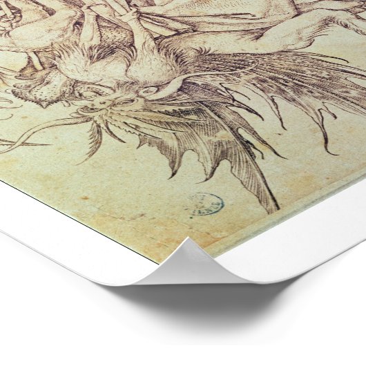 Het Temptation of St. Anthony (graving) Poster (Hoek)