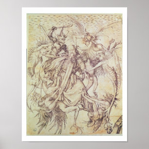 Het Temptation of St. Anthony (graving) Poster
