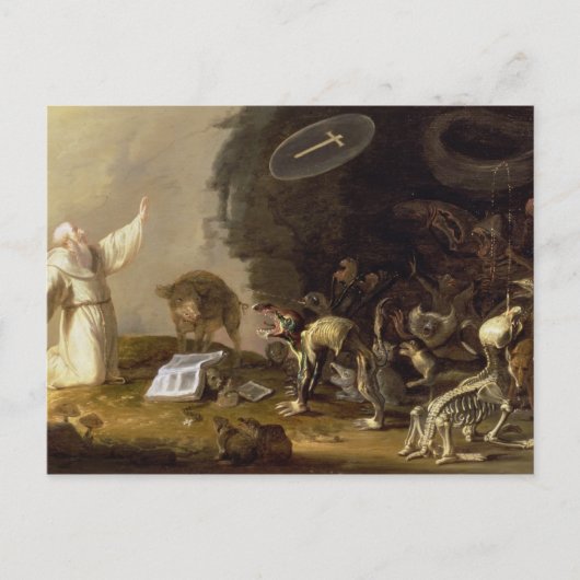 Het Temptation of St. Anthony (panel) Briefkaart (Voorkant)