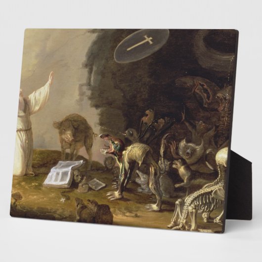 Het Temptation of St. Anthony (panel) Fotoplaat (Zijkant)