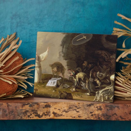 Het Temptation of St. Anthony (panel) Fotoplaat (Zijkant)