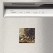 Het Temptation of St. Anthony (panel) Magneet (Insitu (Vaatwasser))