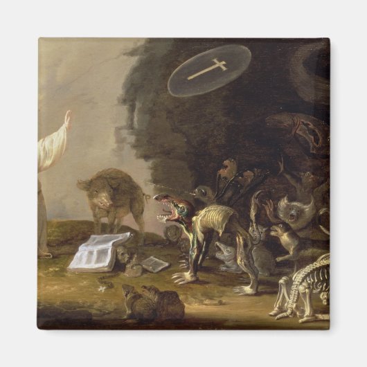 Het Temptation of St. Anthony (panel) Magneet (Voorkant)