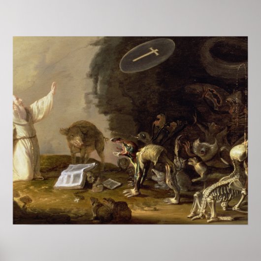 Het Temptation of St. Anthony (panel) Poster (Voorkant)