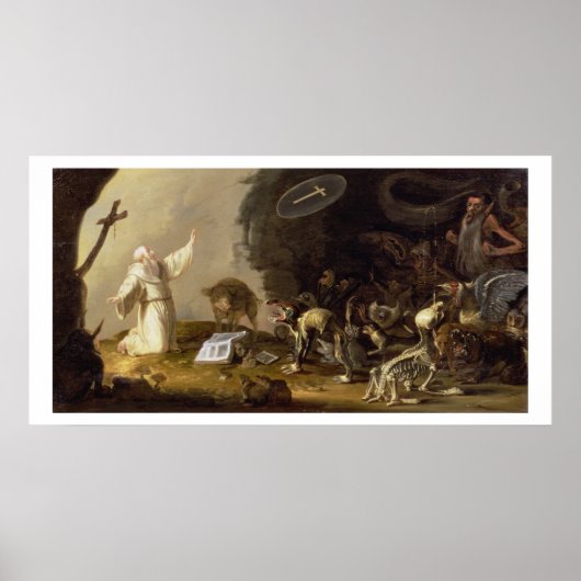 Het Temptation of St. Anthony (panel) Poster (Voorkant)