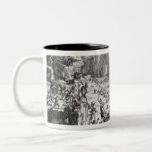 Het Temptation of St. Anthony Tweekleurige Koffiemok (Links)