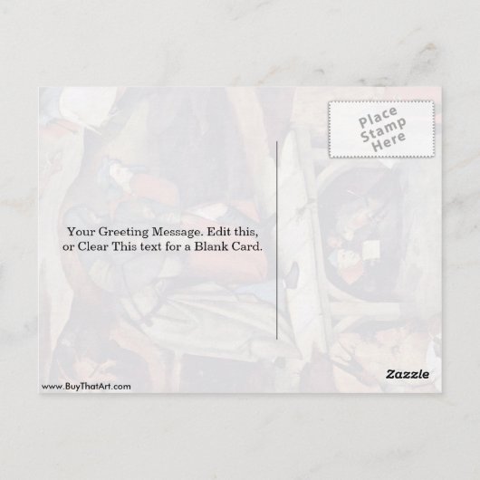 Het Temptation of St Anthony van Hieronymus Bosch Briefkaart (Achterkant)