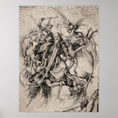 Het Temptation of St Anthony van Martin Schongauer Poster (Voorkant)