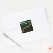 Het Temptation of St. Anthony Vierkante Sticker (Envelop)