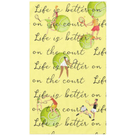 Het Tennis ball-leven is beter voor de rechtbank Tafelkleed