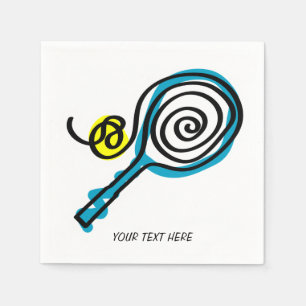 Het tennis themed servetten voor huis of