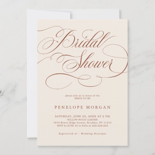 Het terracotta Boho Vrijgezellenfeest Kaart (Voorkant)