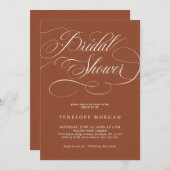 Het terracotta Boho Vrijgezellenfeest Kaart (Voorkant / Achterkant)