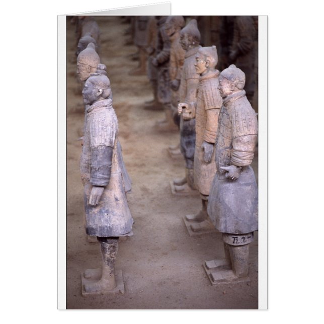 Het Terracotta Leger arriors in Xian China (Voorkant)