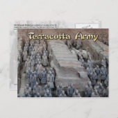 Het Terracotta Leger van de eerste keizer van Chin Briefkaart (Voorkant / Achterkant)