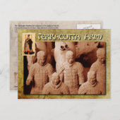Het Terracotta Leger van de eerste keizer van Chin Briefkaart (Voorkant / Achterkant)