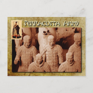 Het Terracotta Leger van de eerste keizer van Chin Briefkaart
