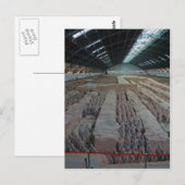 Het terracotta leger van keizer Qin Xian China Briefkaart (Voorkant / Achterkant)