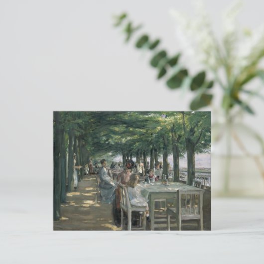 Het terras bij het Restaurant Briefkaart (Staand voorkant)