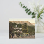 Het terras, het kasteel van Linderhof, de Boven-Be Briefkaart (Staand voorkant)