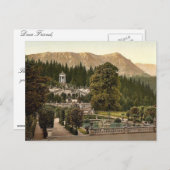 Het terras, het kasteel van Linderhof, de Boven-Be Briefkaart (Voorkant / Achterkant)