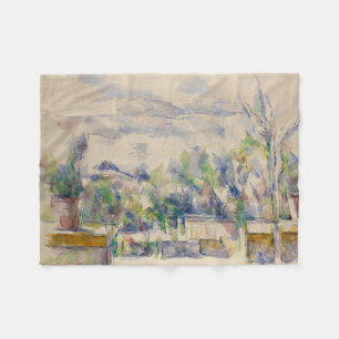 Het terras in de tuin bij Les Lauves, Cezanne Fleece Deken