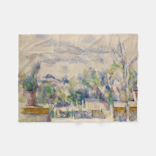Het terras in de tuin bij Les Lauves, Cezanne Fleece Deken (Voorkant (Horizontaal))