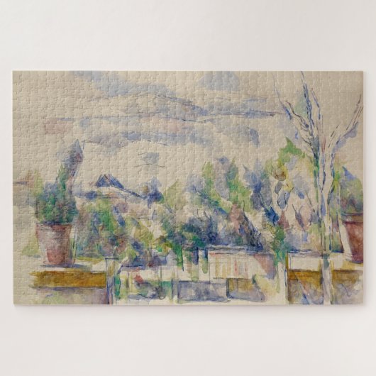 Het terras in de tuin bij Les Lauves, Cezanne Legpuzzel (Horizontaal)