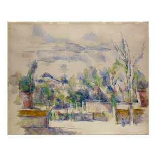 Het terras in de tuin bij Les Lauves, Cezanne Perfect Poster