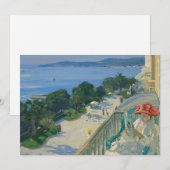 Het terras, Pet d'Ail | Sir John Lavery (Voorkant / Achterkant)