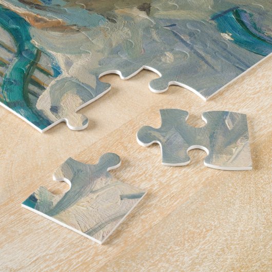 Het terras, Pet d'Ail | Sir John Lavery Legpuzzel (Zijkant)