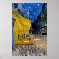 Het terras van het café door Vincent Van Gogh
