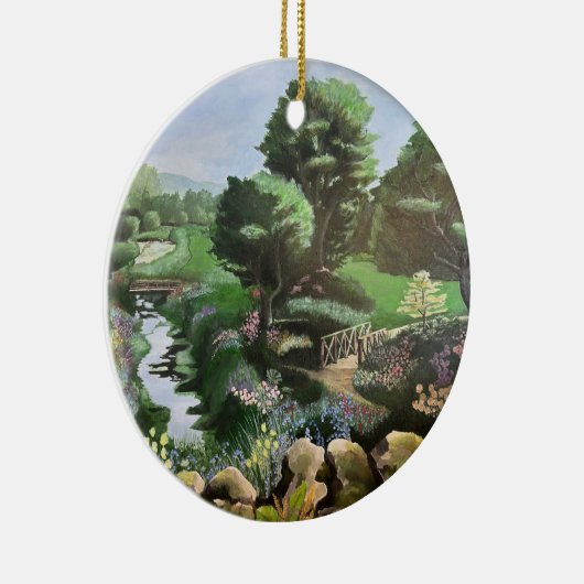 Het terrein van Blarney Castle Keramisch Ornament (Rechts)