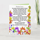 Het teruggetrokken Wenskaart van het Gedicht van Kaart (Voorkant)