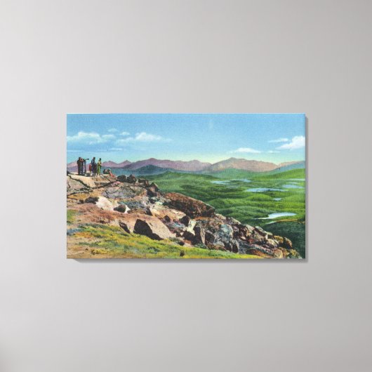 Het terugkijken van Whiteface Memorial Hwy Canvas Afdruk (Voorkant)