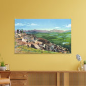 Het terugkijken van Whiteface Memorial Hwy Canvas Afdruk (Insitu (Woonkamer))