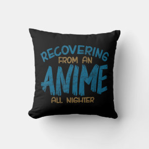 Het terugkrijgen van een dier Al Nighter Anime Man Kussen