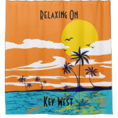 Het terugvallen op het belangrijkste Westen - Naut Douchegordijn (Voorkant)