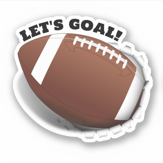 Het testen uit de Sport van het Football Sticker (Voorkant)