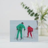 Het testen van de sneeuw briefkaart (Staand voorkant)