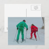 Het testen van de sneeuw briefkaart (Voorkant / Achterkant)