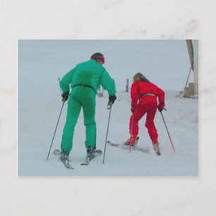 Het testen van de sneeuw briefkaart