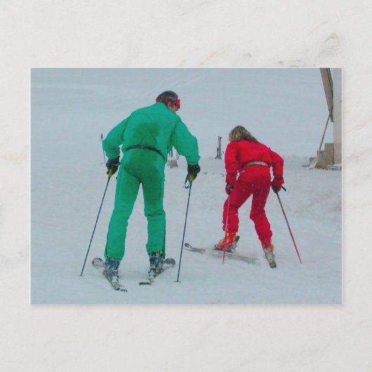Het testen van de sneeuw briefkaart (Voorkant)