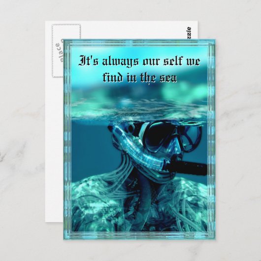 Het testen van de wateren  Briefkaart (Voorkant / Achterkant)