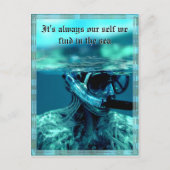 Het testen van de wateren  Briefkaart (Voorkant)