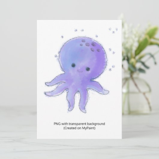 Het testen van MyPaint JPG en PNG Flat Holiday Kaa Feestdagenkaart (Staand voorkant)