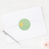 Het testen van vogelfamilie op bijkantoren Eenvoud Ronde Sticker (Envelop)